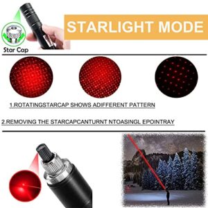 XIMIBI Red Laser Pointer Laser Pointer Laser Pointer High Power Green Laser Pointer High Power Lazer Powerful Laser Pointer for Teaching Outdoor Hunting USB Rechargeable Laser Pointer Pen