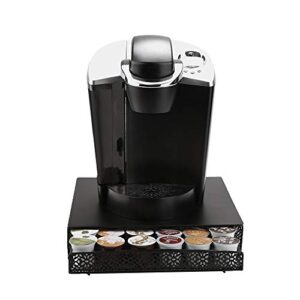 mind reader storage drawer coffee pod holder, 36 capacity, black