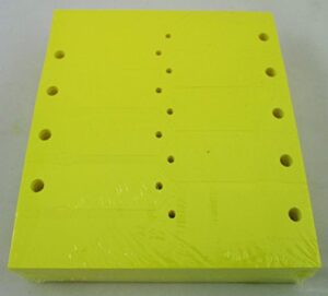 yellow self-locking arrow key tags (1,000 per pack) size 4 1/2″ x 3/4″ (yellow)