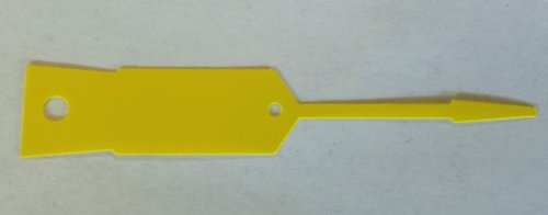 YELLOW Self-Locking Arrow Key Tags (1,000 per pack) Size 4 1/2" X 3/4" (YELLOW)