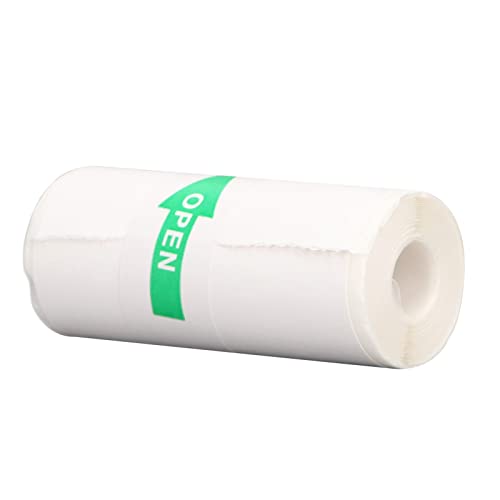 10Pcs Mini Printer Paper, 57 x 25 mm Self Adhesive Thermal Paper Printable Sticker Paper for Pocket Thermal Printer