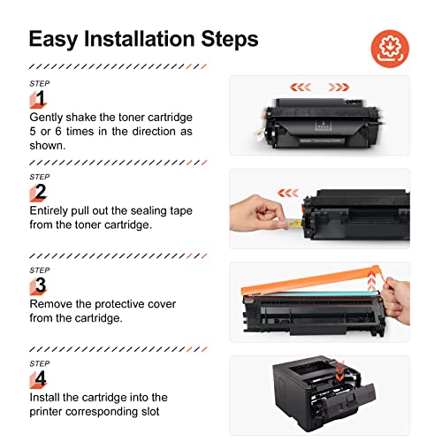 v4ink 2PK Compatible Toner Cartridge Replacement for HP 05A CE505A Toner Cartridge for use in HP P2035 P2035n P2055dn P2055 P2055d , Pro 400 m401n m401dne m401dw MFP M425dN M425dw Printer Ink