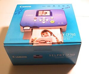 canon selphy cp760 compact photo printer (blue)