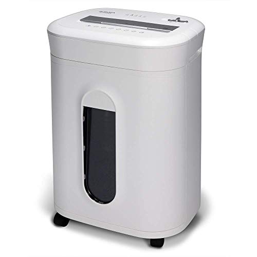 Aurora AU1060MA Professional Grade 10-Sheet High Security Micro-Cut Paper and Credit Card Shredder/ 60 Minutes/Security Level P-5, White, AU1060MA 10-sheet High Security Microcut