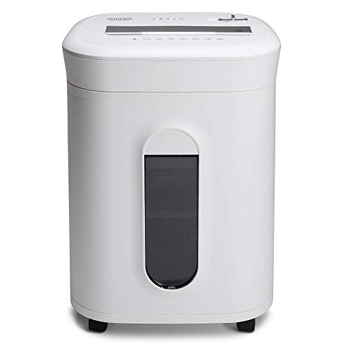 Aurora AU1060MA Professional Grade 10-Sheet High Security Micro-Cut Paper and Credit Card Shredder/ 60 Minutes/Security Level P-5, White, AU1060MA 10-sheet High Security Microcut