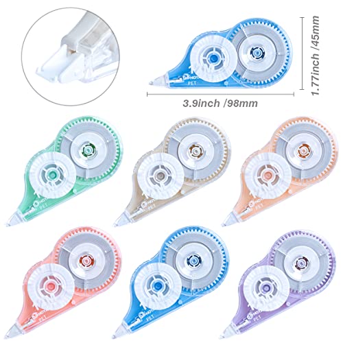Correction Tape, 12 Pack White Out Correction Tape Dispenser, Easy to Use Applicator for Instant Corrections, Study Supplies and Office Products, 144mx5mm