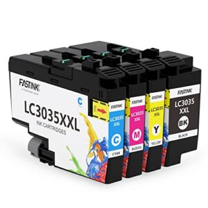 compatible brother lc3035 ink cartridges | high-yield | 4 pack | latest chipset ,work with brother mfc-j995dw, mfc-j805dw, mfc-j815dw xl for brother lc3033 ink cartridges