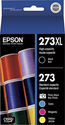 Epson T273XL-BCS Claria -Cartridge -Ink, 5 Pack, Yellow