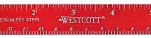 Westcott Stainless Steel Office Ruler with Non Slip Cork Base, 6-Inch (10414)