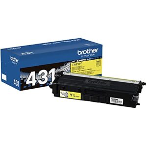 brother printer tn431y standard yield toner-retail packaging , yellow