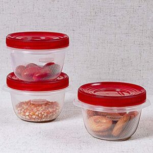 Rubbermaid TakeAlongs Twist & Seal Food Storage Containers, 2 Cup, 3 Count