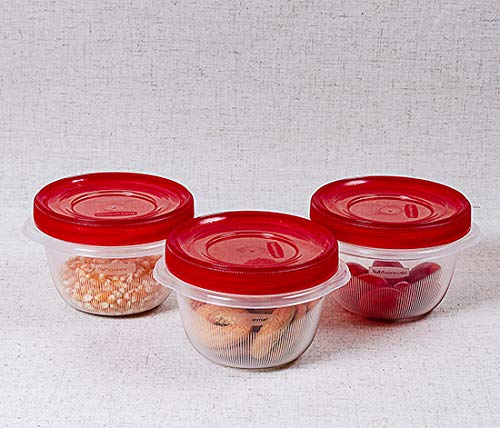 Rubbermaid TakeAlongs Twist & Seal Food Storage Containers, 2 Cup, 3 Count