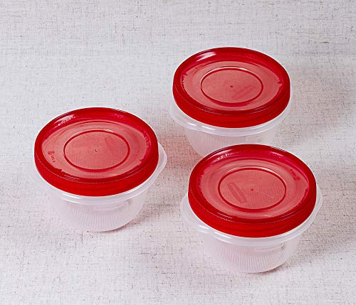 Rubbermaid TakeAlongs Twist & Seal Food Storage Containers, 2 Cup, 3 Count