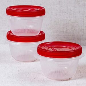 Rubbermaid TakeAlongs Twist & Seal Food Storage Containers, 2 Cup, 3 Count