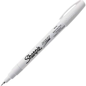 sharpie oil-based paint marker, extra fine point, white, 1 count – great for rock painting