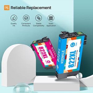 822XL Remanufactured Ink Cartridge Replacement for Epson 822XL Ink Cartridges Combo Pack Epson 822 XL T822XL Epson 822XL Ink Cartridges to use with Pro WF-3820 WF-4820 WF-4830 WF-4833 Printer（4 Pack）