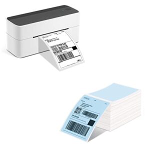 bluetoothlabel printer with thermal shipping blue label – 4″ x 6″, 500 sheets