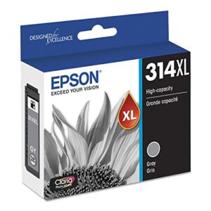 EPSON T314 Claria Photo HD -Ink High Capacity Gray -Cartridge (T314XL720-S) for Select Epson Expression Photo Printers