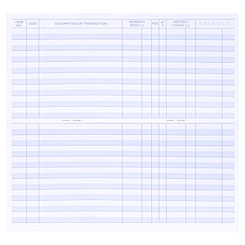 12 PCS Check registers for Personal Checkbook, Upgrade Checkbook Register and transactions Ledgers.