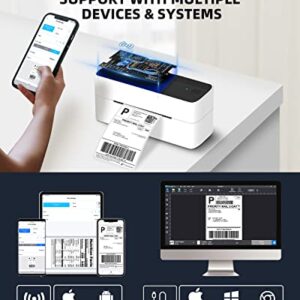 Bluetooth Label Printer with Thermal Label - 2.25" x 1.25", 1000 Sheets/Roll，1 Roll