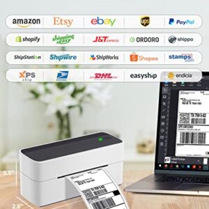 Bluetooth Label Printer with Thermal Label - 2.25" x 1.25", 1000 Sheets/Roll，1 Roll