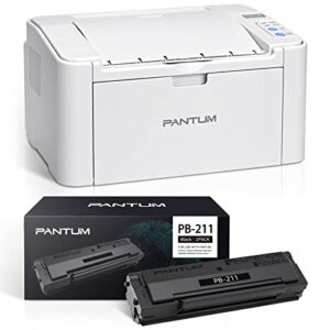 pantum wireless small laser printer black and white monochrome laser printer for home use with mobile printing and school student, p2502w with pb-211 toner