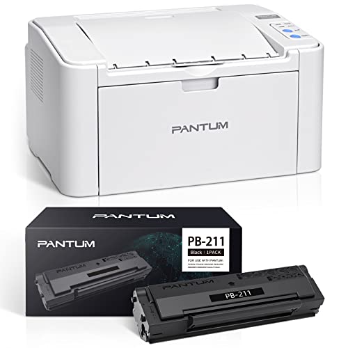 Pantum Wireless Small Laser Printer Black and White Monochrome Laser Printer for Home Use with Mobile Printing and School Student, P2502W with PB-211 Toner