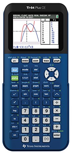 Texas Instruments TI- 84 Plus CE Denim Graphing Calculator