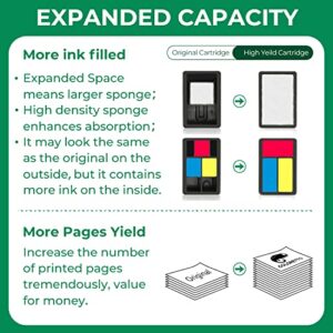 COLORETTO Remanufactured Printer Ink Cartridge Replacement for HP 65XL to use with HP Deskjet 2622 2624 2652 2655 3720 3721 3722 3723 3732 3758,Envy 5052 5058 (1 Black+1 Color) Combo Pack