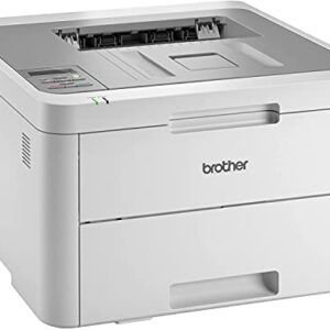 Brother L-3210CW Series Compact Digital Color Laser Printer I Wireless & USB Connectivity | Mobile Printing I Print Up to 19 Pages/min I Up to 250-sheet/tray Input + Printer Cable