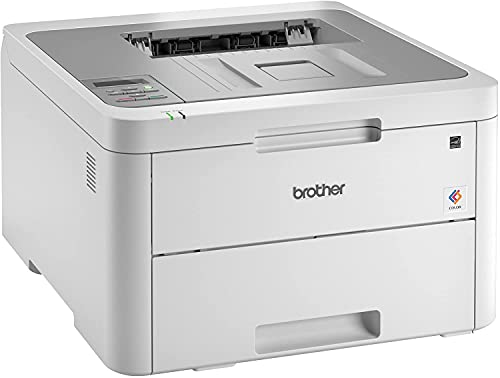 Brother L-3210CW Series Compact Digital Color Laser Printer I Wireless & USB Connectivity | Mobile Printing I Print Up to 19 Pages/min I Up to 250-sheet/tray Input + Printer Cable