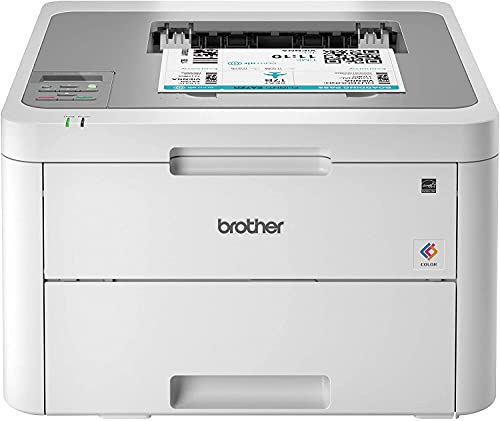 Brother L-3210CW Series Compact Digital Color Laser Printer I Wireless & USB Connectivity | Mobile Printing I Print Up to 19 Pages/min I Up to 250-sheet/tray Input + Printer Cable