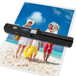 portable scanner handheld scanner for a4 documents, photo,pictures,receipt. scanner wand for flat scanning, up to 900 dpi ，include 16g sd card，a pair of aa batteries