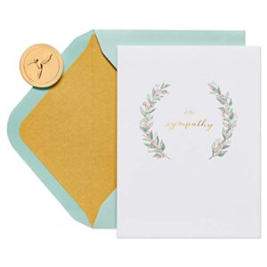 papyrus sympathy card (wishes of peace)