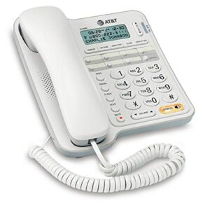 AT&T CL2909 Corded Phone with Speakerphone and Caller ID/Call Waiting, White