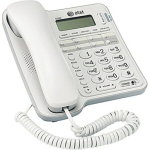 AT&T CL2909 Corded Phone with Speakerphone and Caller ID/Call Waiting, White