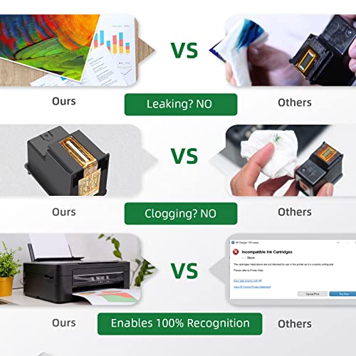 Economink Remanufactured 62 Black Ink Cartridge Replacement for HP 62XL High Yield to use with Envy 7640 5660 5540 7645 7644 5643 5640 5661 5642 7643 OfficeJet 250 200 5741 5740 5745 (1 Pack)