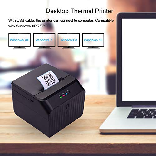 N/A Desktop 58mm Thermal Label Printer Wired Barcode Printer USB BT Connection Support ESC/POS