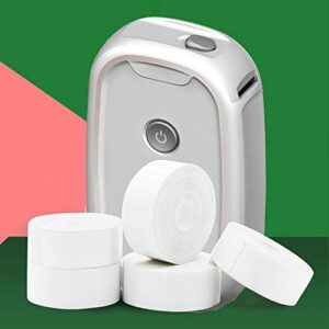 N/A Mini Thermal Label Printer Portable with 1 Rolls Label Paper Code Sticker Printer Thermal Adhesive Clothing Label Printers