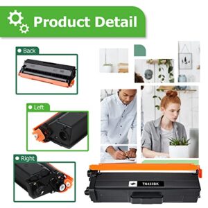 A Aztech Compatible TN433 Toner Cartridge Replacement for Brother TN433 TN-433 TN433BK TN431 MFC-L8900CDW HL-L8360CDW HL-L8260CDW MFC-L8610CDW HL-L8360CDWT Printer (Black Cyan Yellow Magenta 4-Pack)