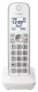 panasonic additional cordless phone handset for use with kx-tgd53x series cordless phone systems – kx-tgda50w1 (white)