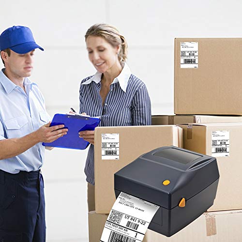 N/A Label Barcode Printer 108mm Thermal USB Port Label Maker Printer for Delivery Logistics DT460B