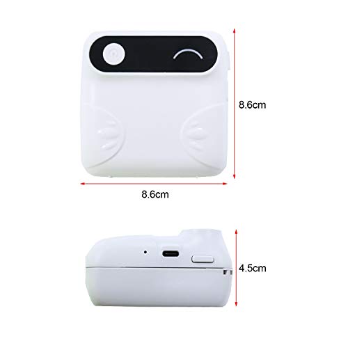 N/A Mini BT Pocket Printer Portable Instant Mobile Printer Thermal Paper Receipt Printer for Android iOS Smartphone Windows