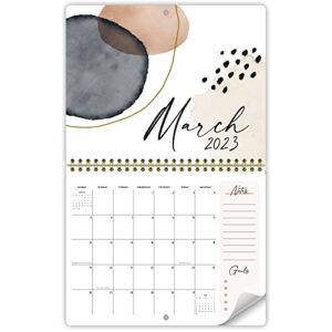 aesthetic wall calendar in abstract art design – runs until december 2023 – the perfect monthly calendar for easy planning – incl. 2022