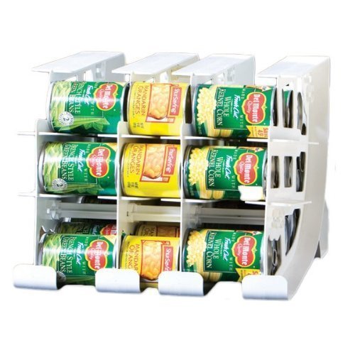FIFO Can Tracker Stores 54 cans | Rotates First in First Out | Canned Goods Organizer for Cupboard, Pantry and Cabinet | Food Storage | Organize Your Kitchen | Made in USA