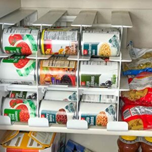 FIFO Can Tracker Stores 54 cans | Rotates First in First Out | Canned Goods Organizer for Cupboard, Pantry and Cabinet | Food Storage | Organize Your Kitchen | Made in USA