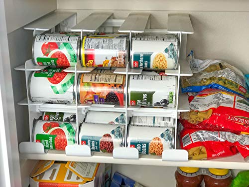 FIFO Can Tracker Stores 54 cans | Rotates First in First Out | Canned Goods Organizer for Cupboard, Pantry and Cabinet | Food Storage | Organize Your Kitchen | Made in USA