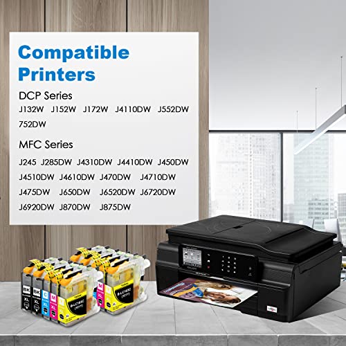 GALADA Compatible Ink Cartridges Replacement for Brother LC103 LC103XL LC101 LC101XL Ink Cartridges for MFC-J870DW J470DW J475DW J4310DW J4410DW J4510DW J4610DW J4710DW J875DW J450DW Printer 10Pack
