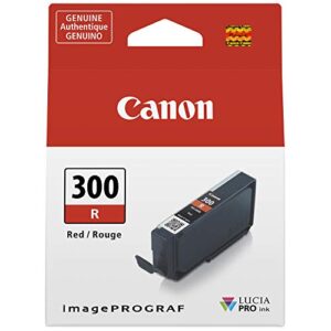 canon pfi-300 lucia pro ink, red, compatible to imageprograf pro-300 printer