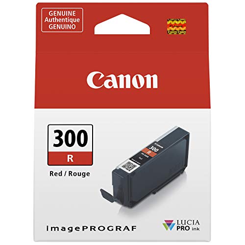 Canon PFI-300 Lucia PRO Ink, Red, Compatible to imagePROGRAF PRO-300 Printer